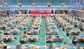 2017年全國職業(yè)院校技能大賽中職組“智聯(lián)友道杯”通信與控制系統(tǒng)（高鐵）集成與維護(hù)賽項(xiàng)競(jìng)賽現(xiàn)場(chǎng)